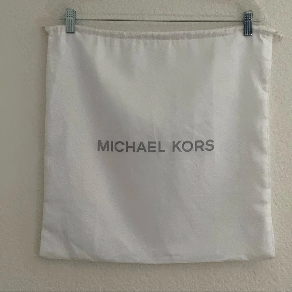 Michael Kors White Satin Drawstring Dust bag for Handbags~Lg